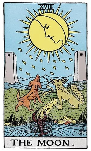 Měsíc — tarot karta