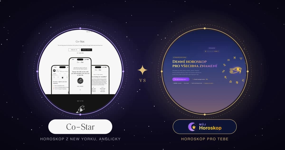 Co-Star vs muj-horoskop.cz: velké srovnání 2026, osobní horoskop anglicky v appce a horoskop pro tebe česky
