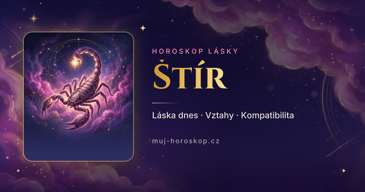 Horoskop Štír láska: dnes a ve vztahu | muj-horoskop.cz
