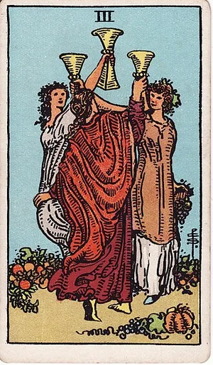 Pohárů — tarot karta Rider-Waite-Smith