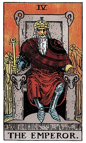 Císař — tarot karta Rider-Waite-Smith