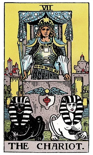 Vůz — tarot karta Rider-Waite-Smith