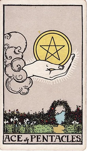 Pentaklů — tarot karta Rider-Waite-Smith
