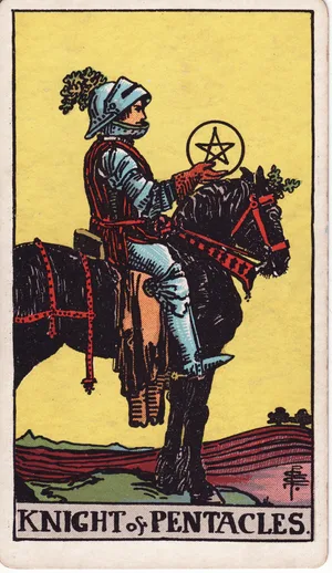 Pentaklů — tarot karta Rider-Waite-Smith