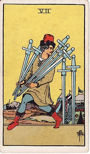 Mečů — tarot karta Rider-Waite-Smith